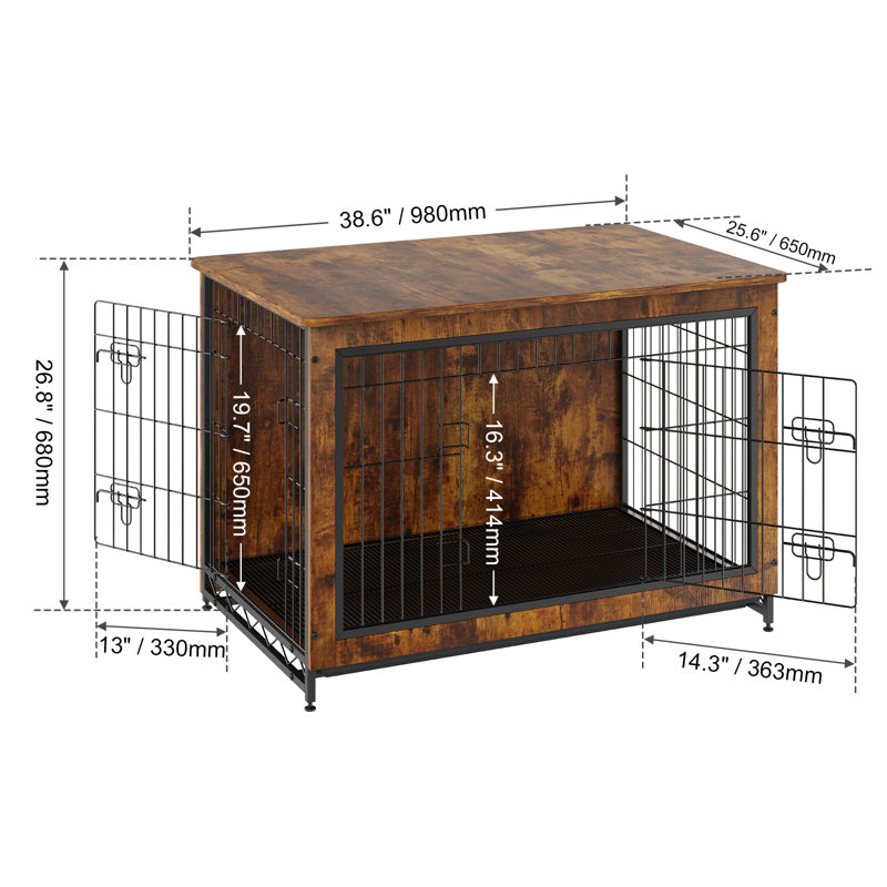 Mobilier pour cage Diskson, H 26,8 po x l 38,6 po x P 25,6 po