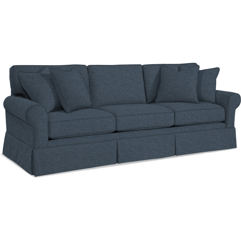 Benton 98'' Skirted Sofa, Basic Blue