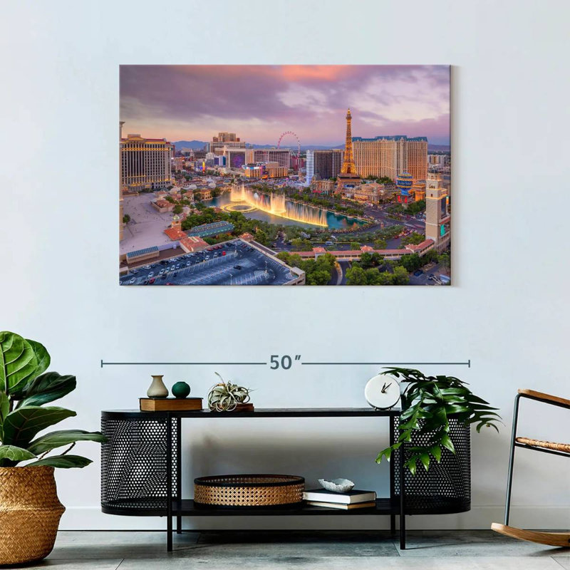 Ravi Las Vegas Before Dark, 30" H x 45" W
