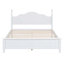 3-Pieces Bedroom Sets,Queen Size Wood Platform Bed  And Two Nightstands-White