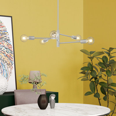 Lustre linéaire moderne à 5 lumières Luvonne