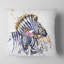 Zèbre aquarelle à gauche - coussin imprimé animal-29516395-29516398