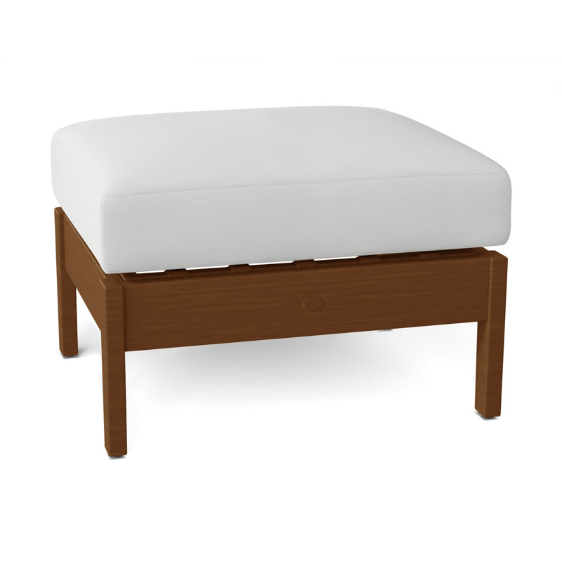 Repose-pieds Kennebunkport, Chêne, InsideOut® Rollo ‑ lin dentelle, Pas de soudure