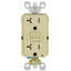 Ensemble de 1 prise GFCI ivoire 20 A à 125 Volts Levlock SmartlockPro