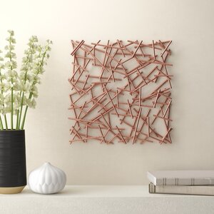 Vitagliano Metal Abstract Square Wall Décor