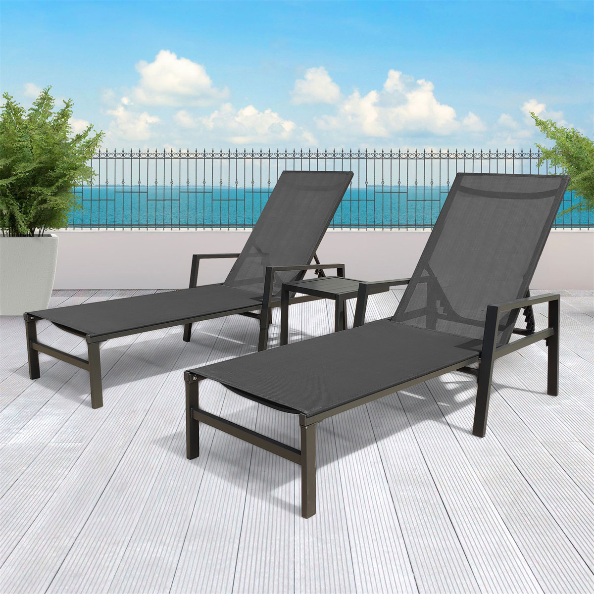 Arlmont & Co. 2 - Person Outdoor Seating Group | Wayfair