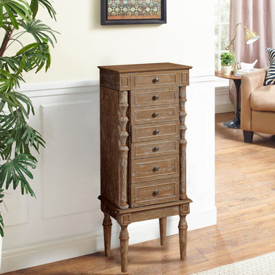 Armoire à bijoux en chêne patiné ABF78B7F0C924EFE95F51B58E0B0DB78