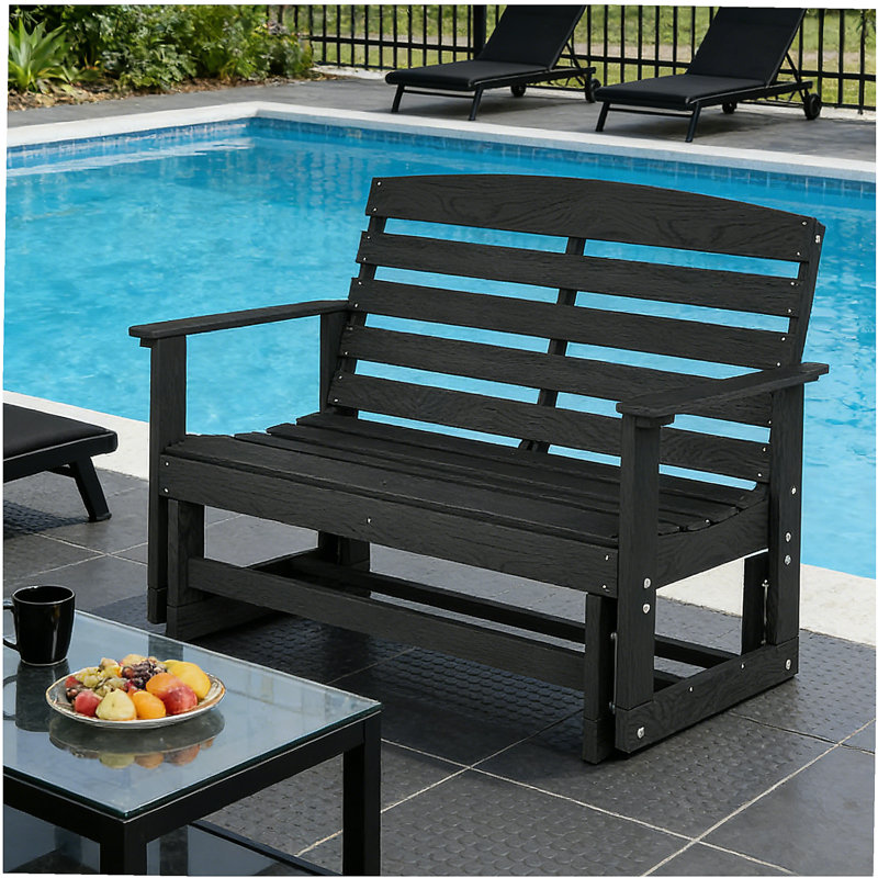 Banc oscillant et causeuse Loveseat, Noir