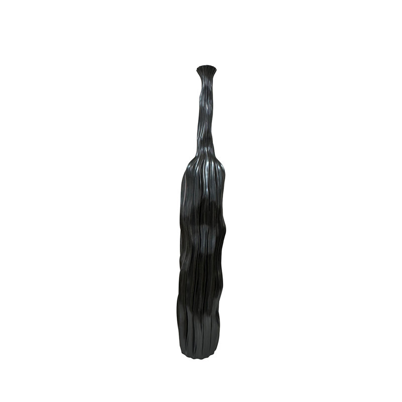 Stylish Glass Vase for the Living Room, Hand made Decorative Vase, 97cm H x 17cm W x 17cm D