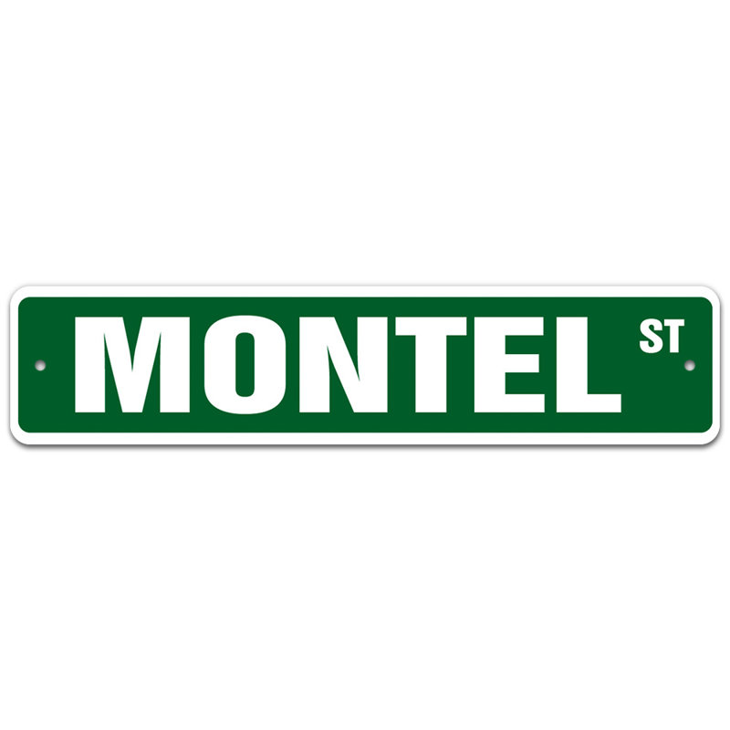 Plaque de rue Sanibel, H 4 po x l 18 po x P 0,1 po