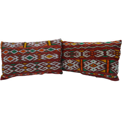 Wool Lumbar Rectangular Pillow Cover & Insert