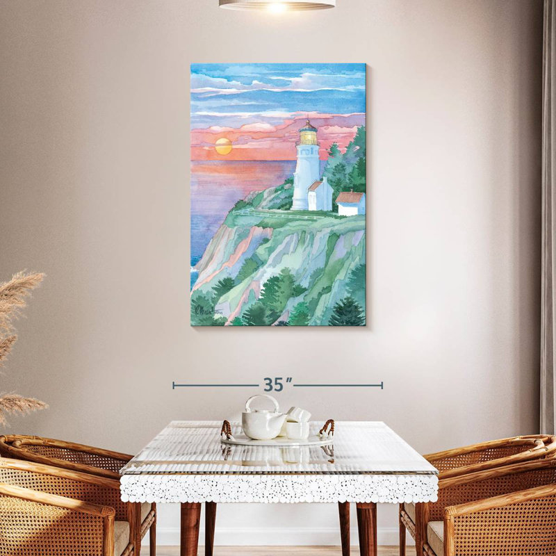 Phare Gillard Heceta Head OU, H 45 po x l 30 po