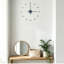 Horloge murale minimaliste grise à pois, de style moderne, silencieuse-679963044-679963045