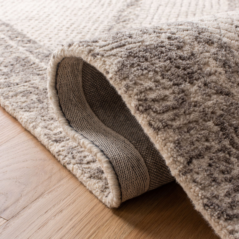 Tapis géométrique en laine touffeté à la main Conroy, Rectangle 9 pi x 12 pi