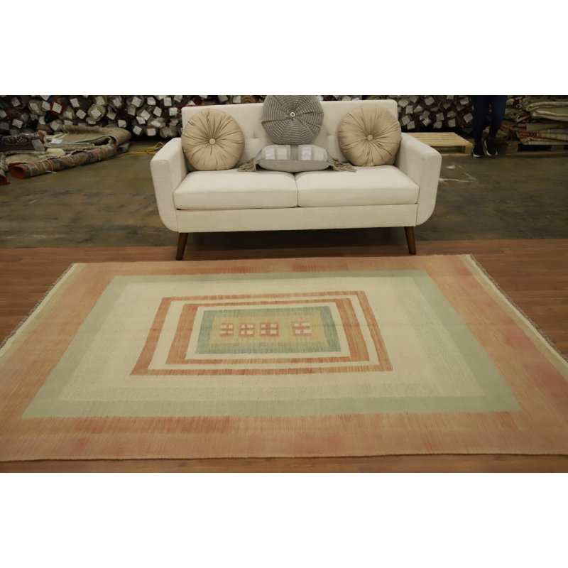 Tapis pastel à motif géométrique pastel 5 x 8
