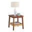 Ensemble de salon 4 pièces en bois d'acacia Aubreyelle (châtaignier chaud)