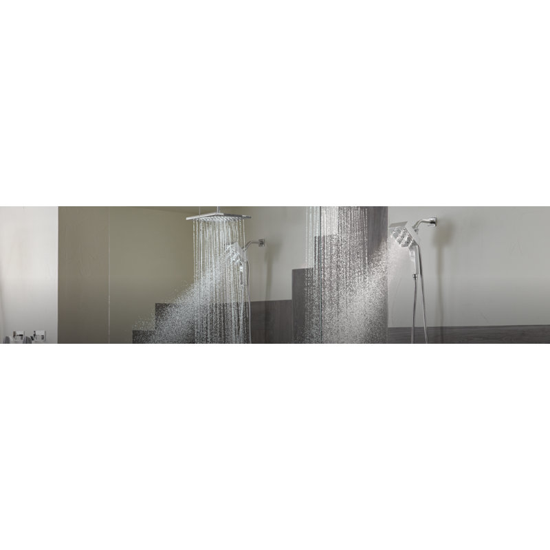 Essential™ H2OKinetic® Euro Square Hydrati® 2|1 Shower, 2.5, Chrome