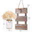 Larelle 2-Pack Rustic Wall Sconces with Flowers, Mason Jars, LED Lights, Remote-84867434