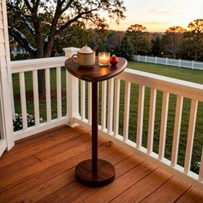 Solid Wood Top End Table