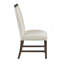 Table de salle à manger moderne avec finition brun et table d'appoint extensible avec chaises d'appoint beige-1349539419