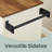 36.9"W Kitchen Island with Storage Cabinets And 2 Drawers, Spice Rack, Locking Wheels