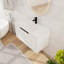 Ensemble de meuble-lavabo flottant simple 36 po, meuble-lavabo mural avec lavabo en résine, 2 portes-1974763785
