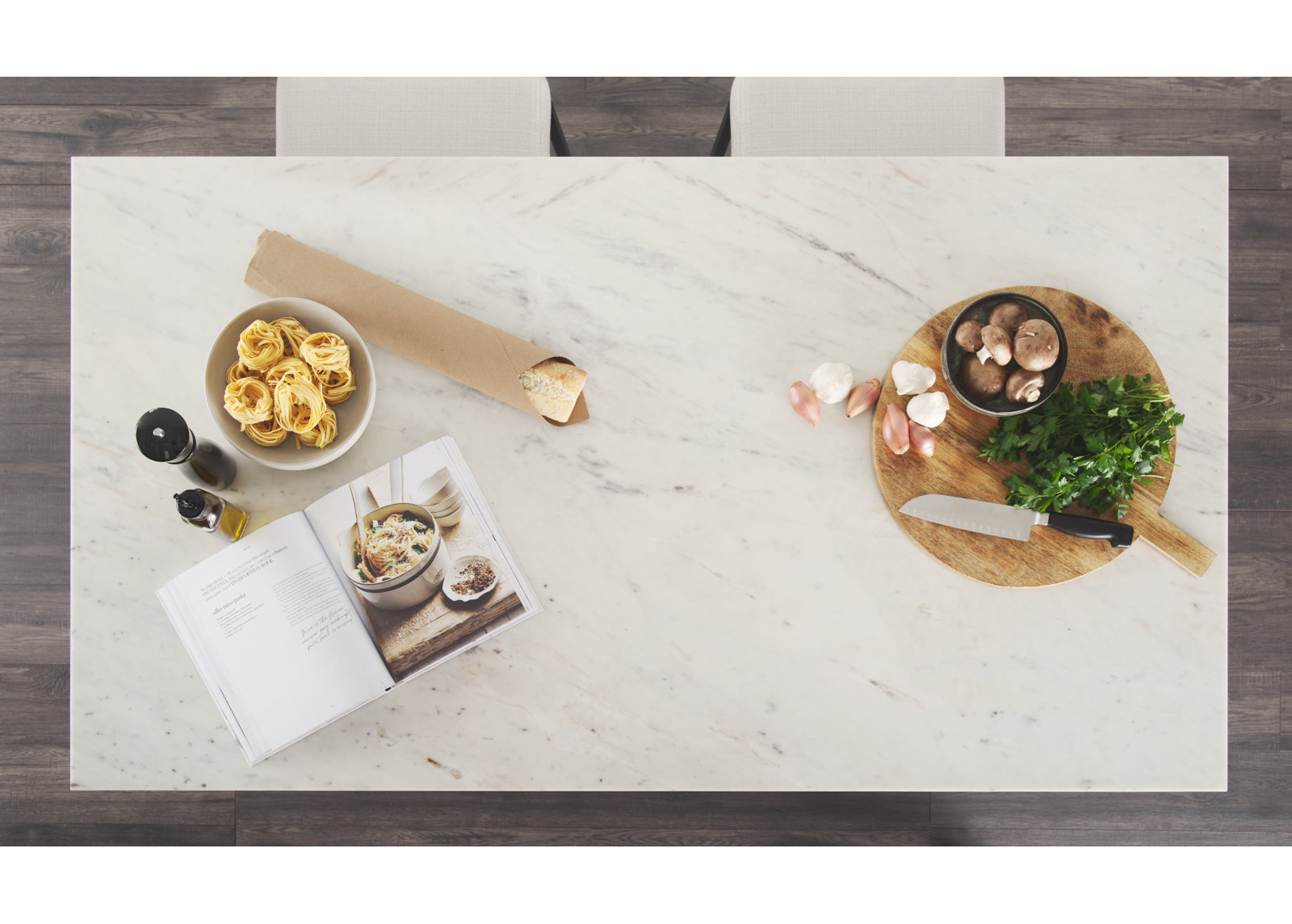 Mya Marble Top Kitchen Island