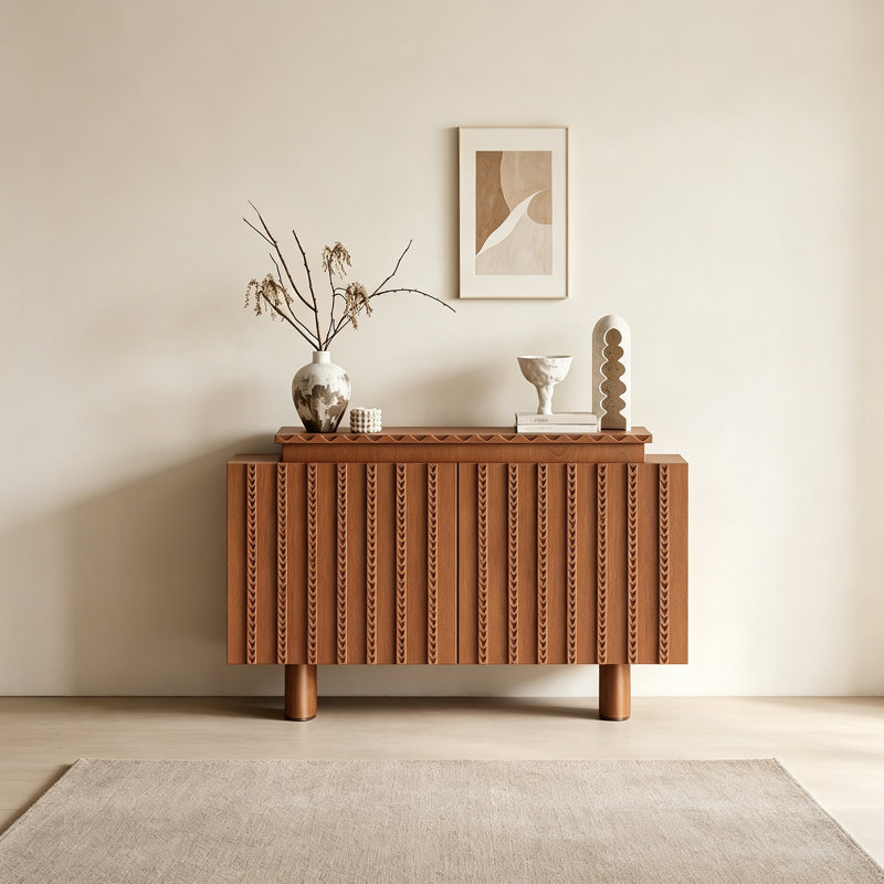 Buffet haut de gamme rétro de style français, H 35,4 po x l 47,2 po x P 15,7 po