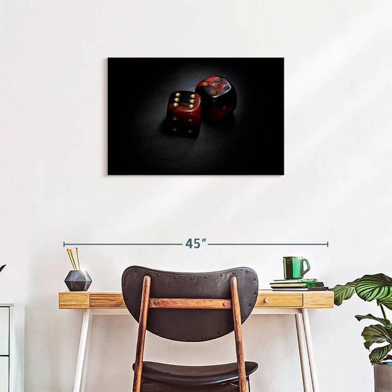Senne Red Dice, 20" H x 30" W