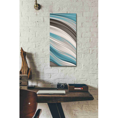 'Aqua Sweep II' by James Burghardt, Canvas Wall Art