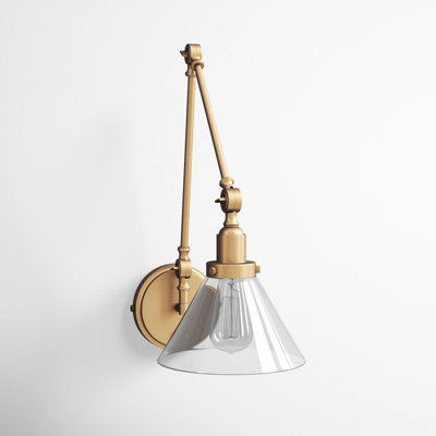 Catalina 1-Light Plug-in Swing Arm Wall Sconce