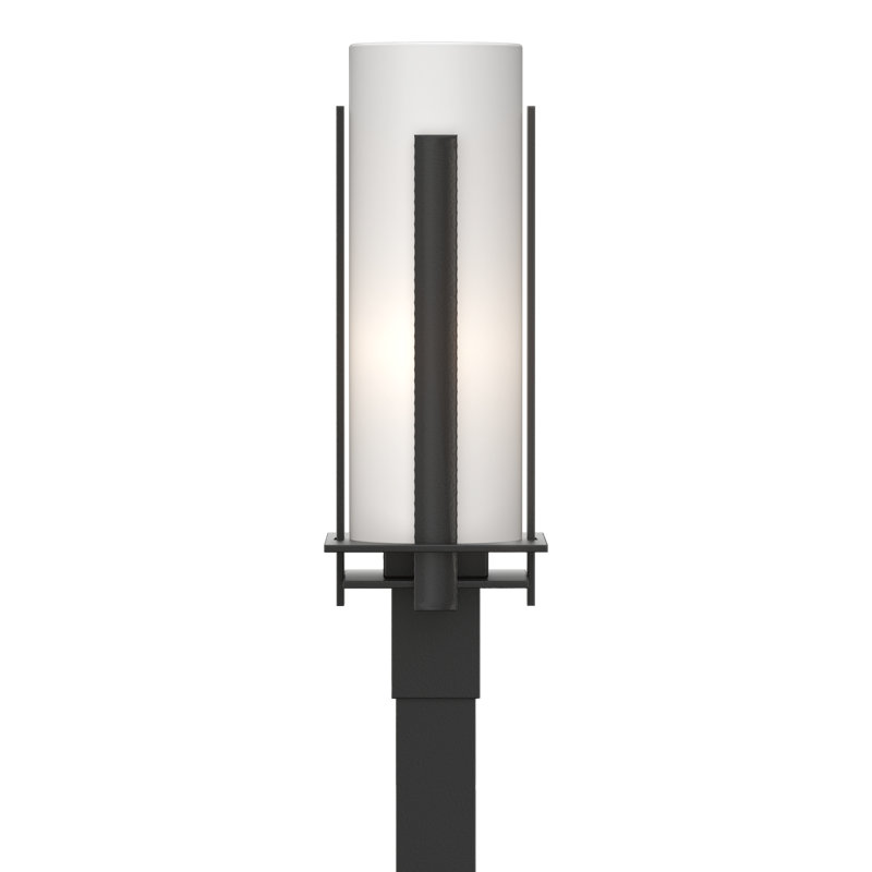 Tête de lanterne verticale verticale 1 lumière, Noir, Opale
