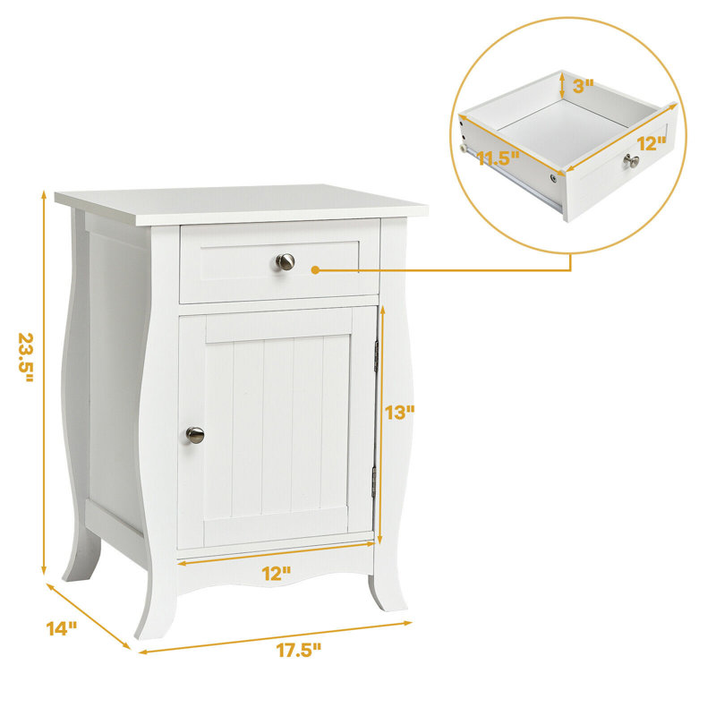 Table de bout avec rangement