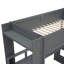 Lit mezzanine en bois avec bureau, tablettes multiples, DEL et station de charge-939621469