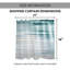 Rideau de douche simple Kempner