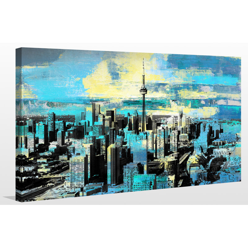 « toronto, ontario iv », reproduction d’impression sur toile tendue, H 18 po x l 30 po