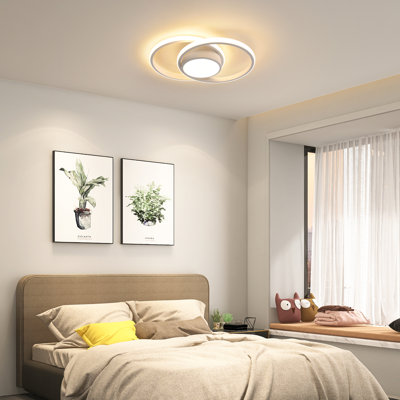 Aymar 2-Light 40cm Led Flush Mount Ceiling Light