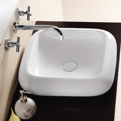 Caracalla Ceramica II 19.09 " Ceramic Square Bathroom Sink