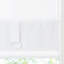 Store romain sans cordon 1 pièce en mélange de lin filtrant la lumière 34 x 64 po, blanc