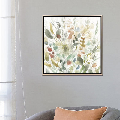 " Linen Wildflower Garden " by Carol Robinson Painting Print