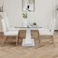 Table en verre de style moderne