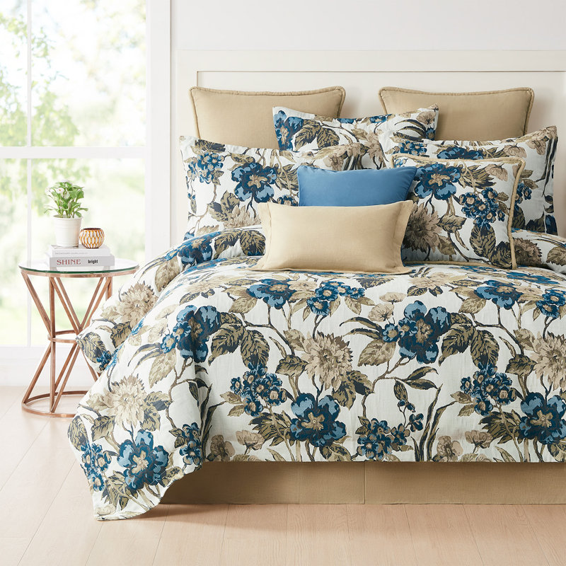 ARIANA 3PC QN JACQUARD COMF SET, Queen Comforter + 2 Shams