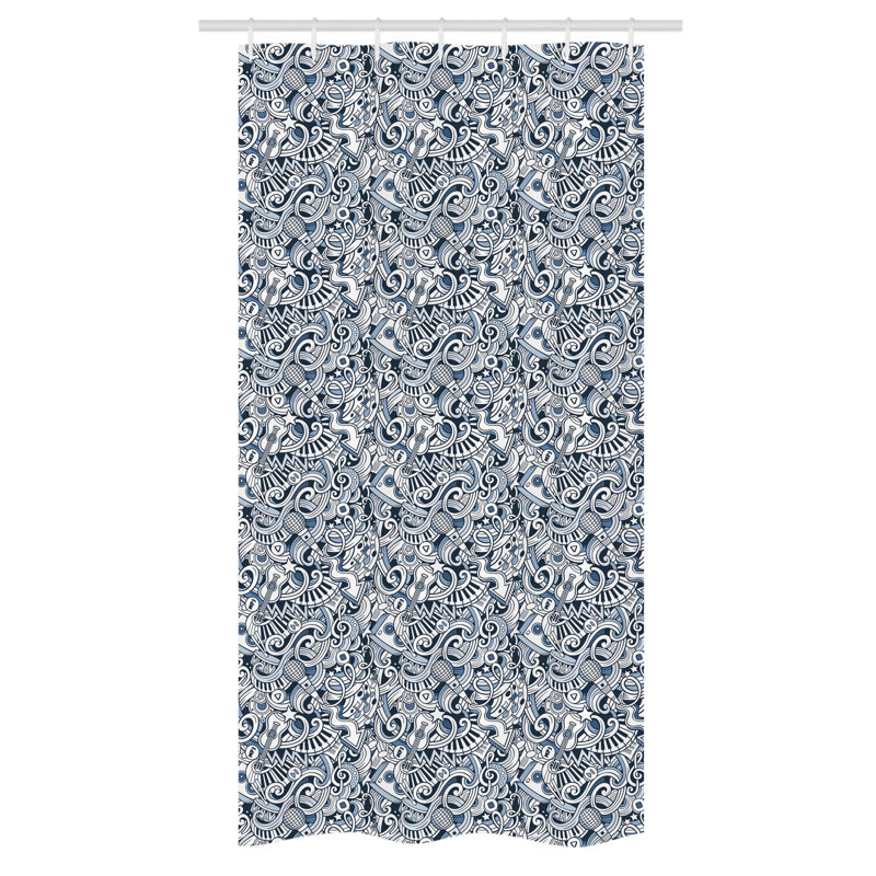 Shower Curtain with Hooks Included, 36" W x 72" L