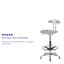 Vibrant Chrome Drafting Stool with Tractor Seat-950771684