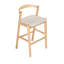 Ensemble de 2 tabourets de bar d'intérieur en bois d'hévéa Balman-1126573324