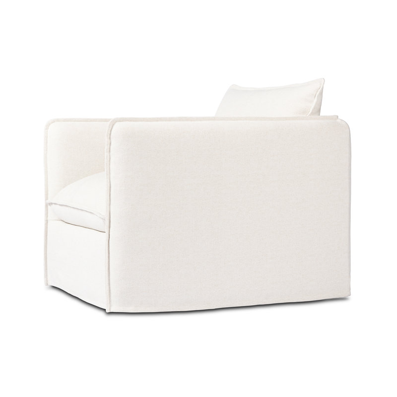 Andre Swivel Armchair, Alessi Linen Polypropylene/Olefin