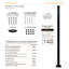 OUTDECO Black Metal Post Kit / System