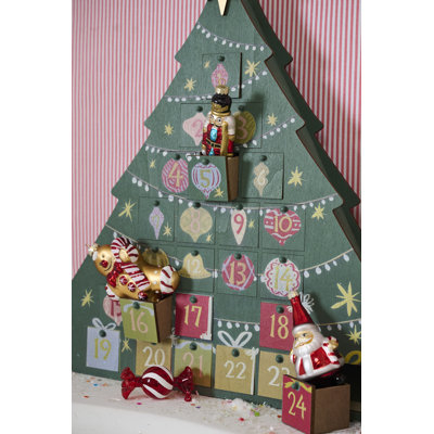 Arbol Advent Calendar 17.25"x 2.25"x 19.25"