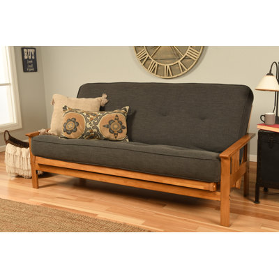 Johnte Full-Size Futon Frame and Full-Size Innerspring Mattress
