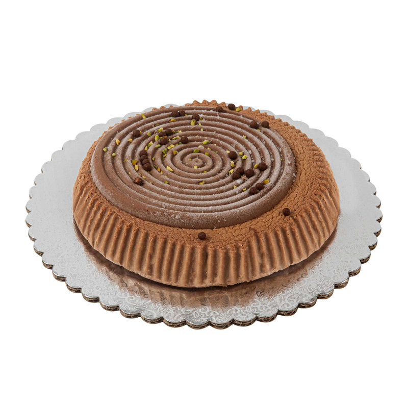 Ensemble de 100 gâteaux en papier de 10 pouces pour service de gâteaux en papier, H 0,1 po x l 10 po x P 10 po, Argent